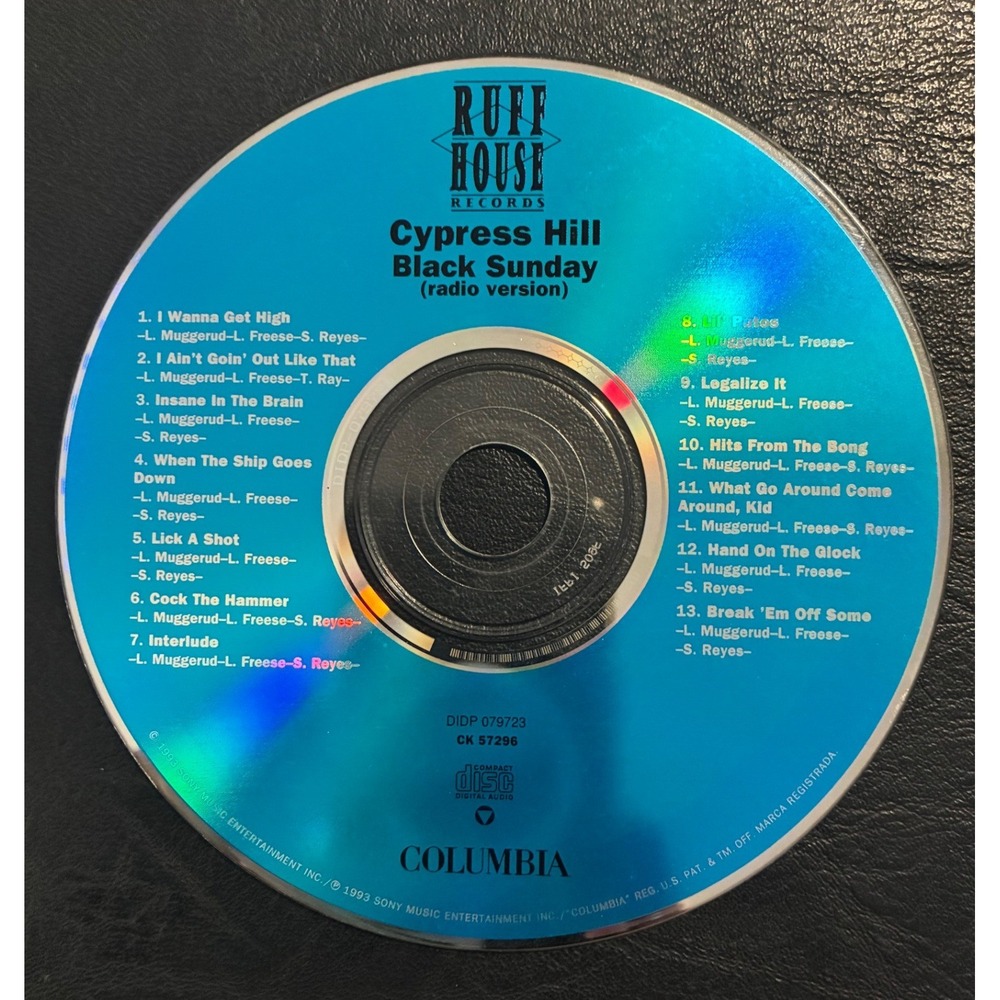 Cypress Hill Black Sunday Radio Version CD 1993 Ruff House Columbia CK 57296